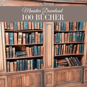 100 Miniatur Bücher Bastelbogen Download