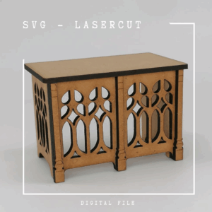 SVG digitaler Download alter Schreibtisch im Maßstab 1:12