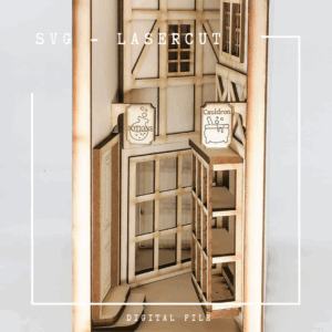 SVG Download Book Nook zauberhafte verwinkelte Gasse