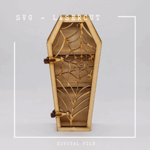 SVG digital Download Sarg Regal für Miniaturen im Maßstab 1:12